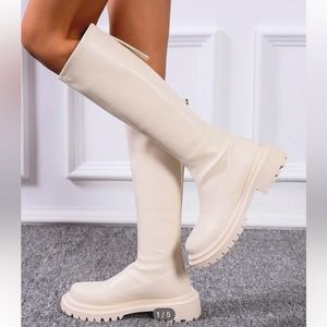 Minimalist Beige Boots